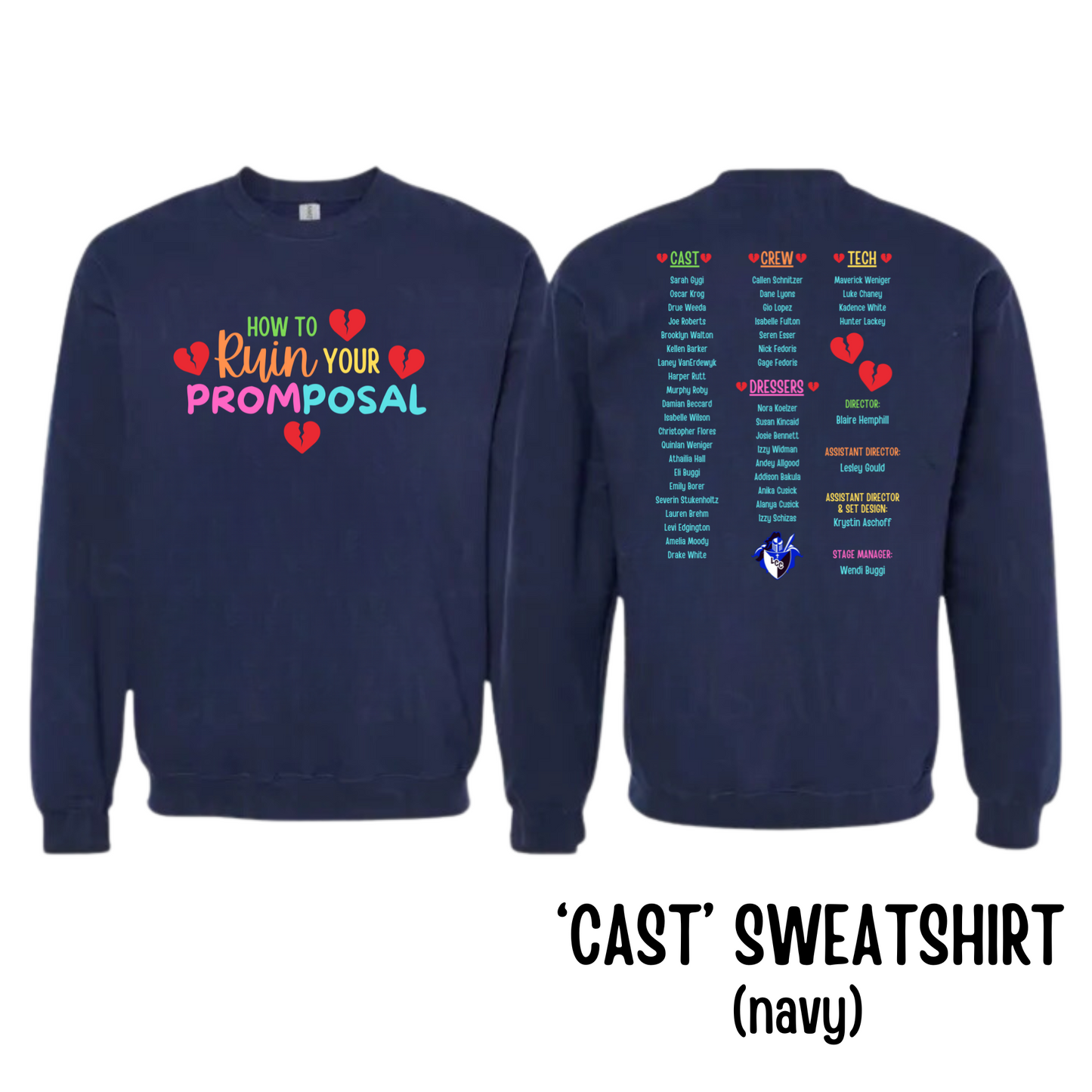 Cast: Crewneck Sweatshirt (Navy)