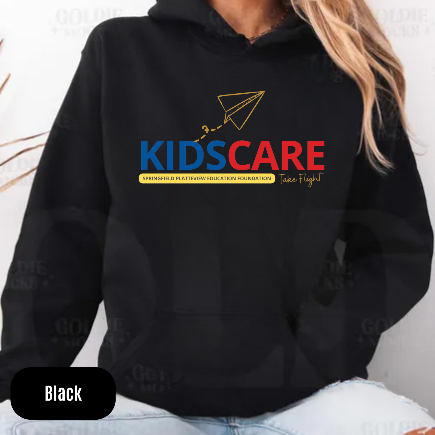 Kids Care Horizontal (on black)