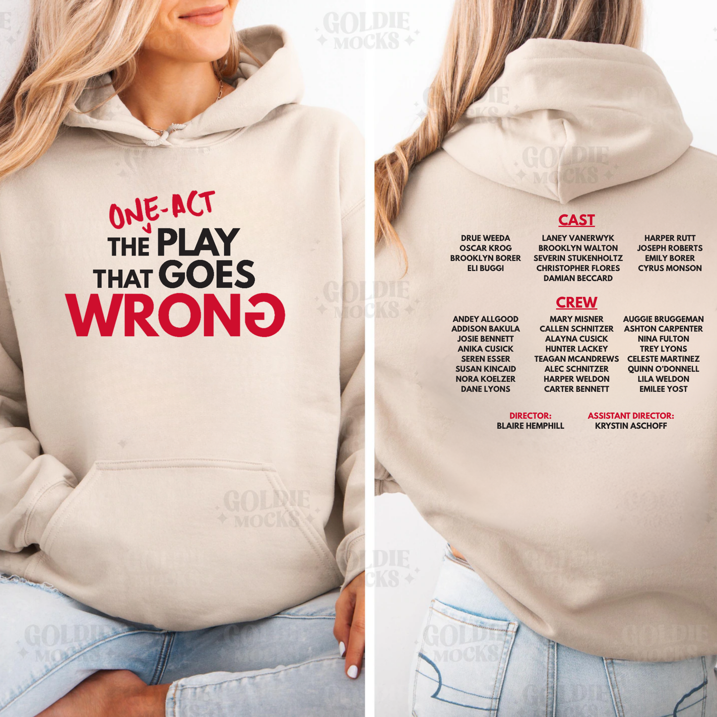 One Act Cast Hoodie (on Sand)