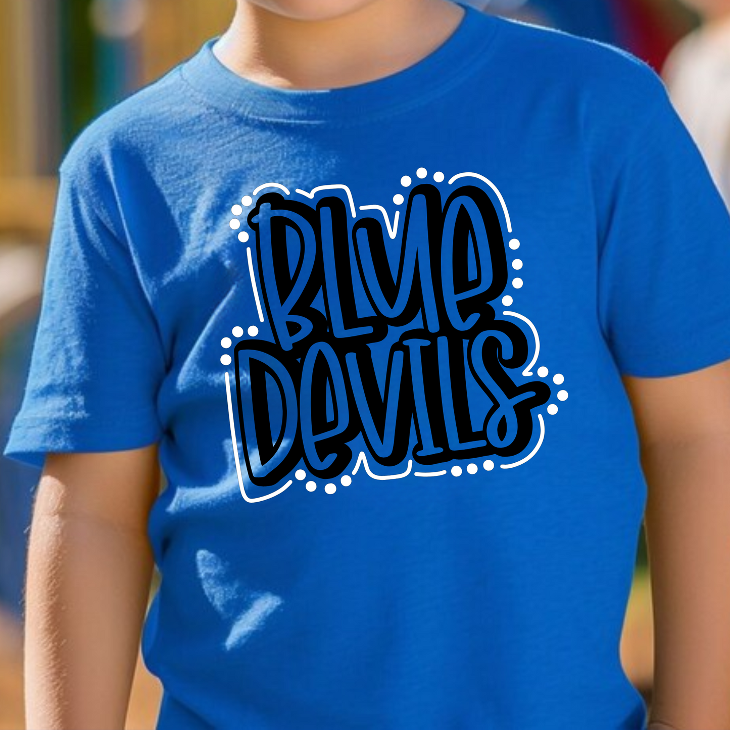 Blue Devils Double Outline