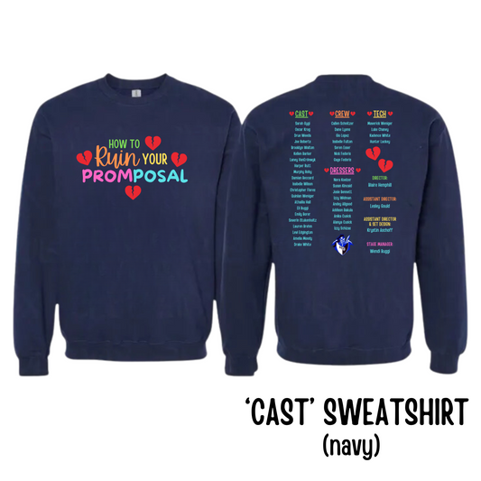 Cast: Crewneck Sweatshirt (Navy)