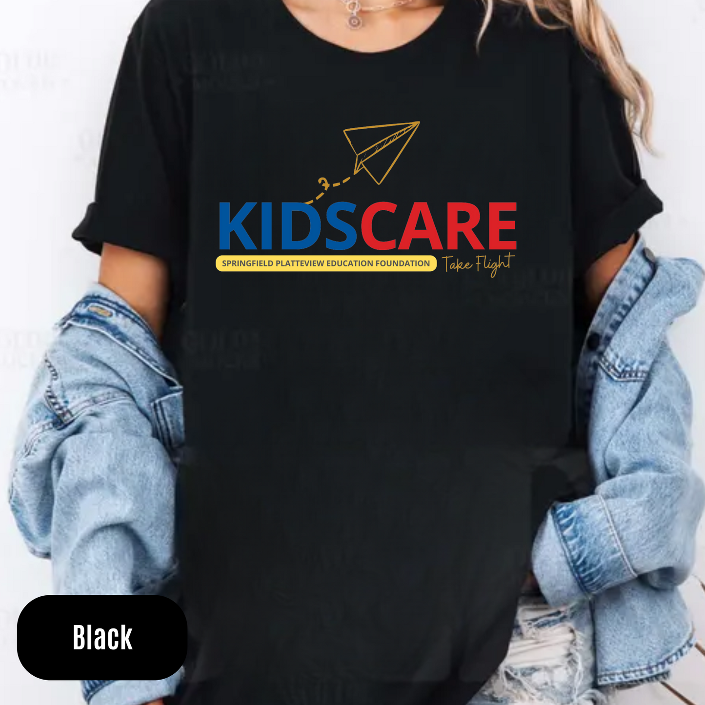 Kids Care Horizontal (on black)