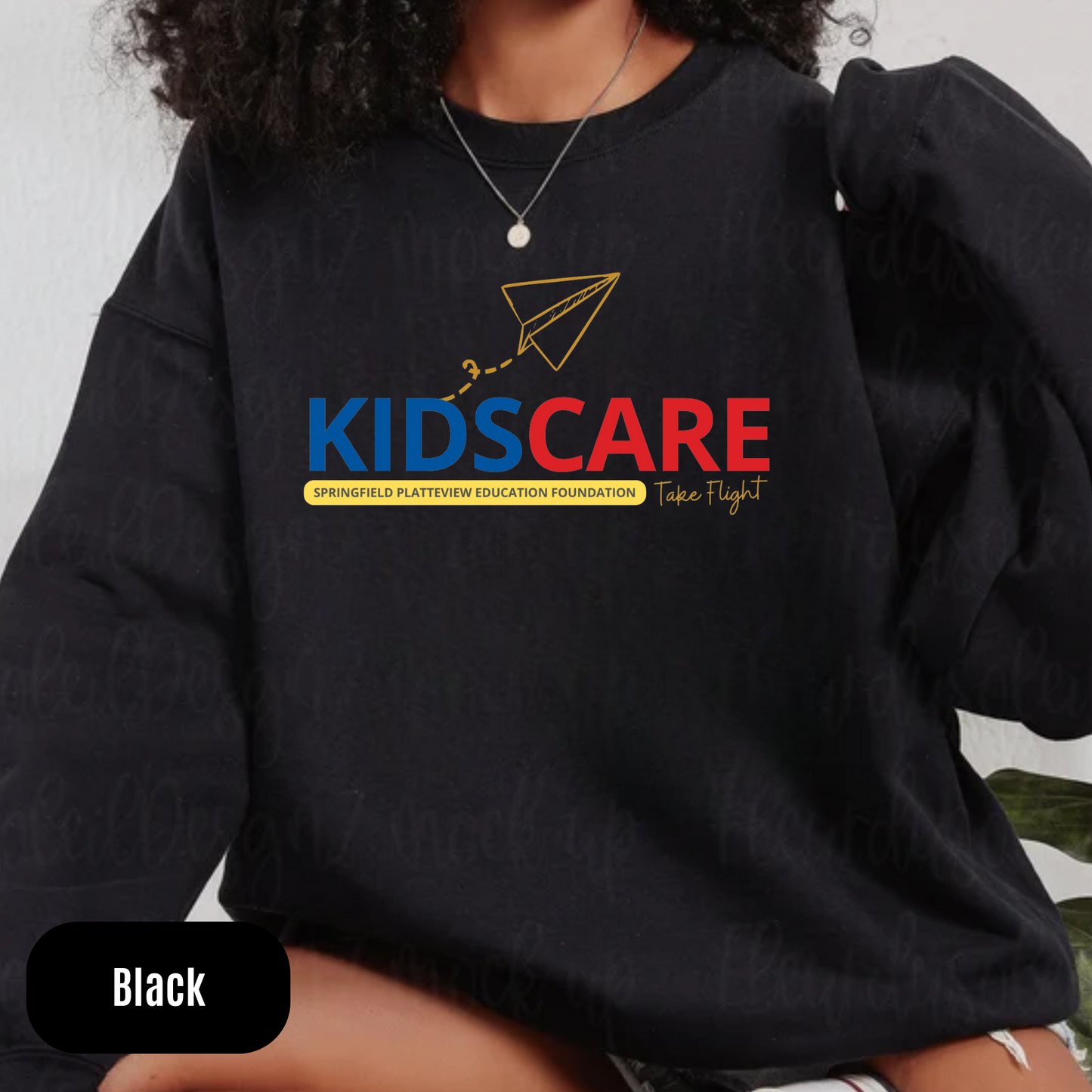 Kids Care Horizontal (on black)