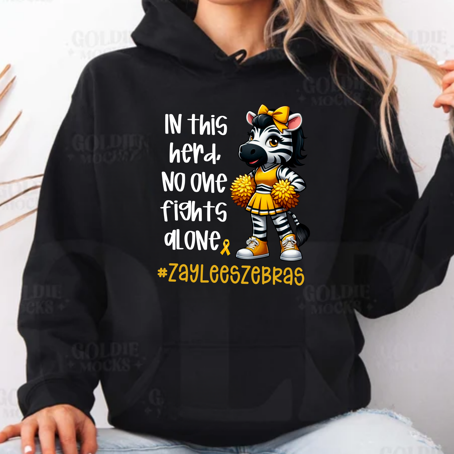 Zebra Cheer Hoodie