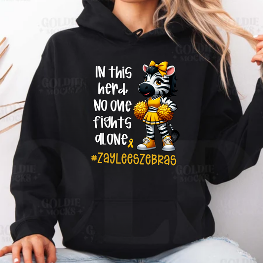 Zebra Cheer Hoodie