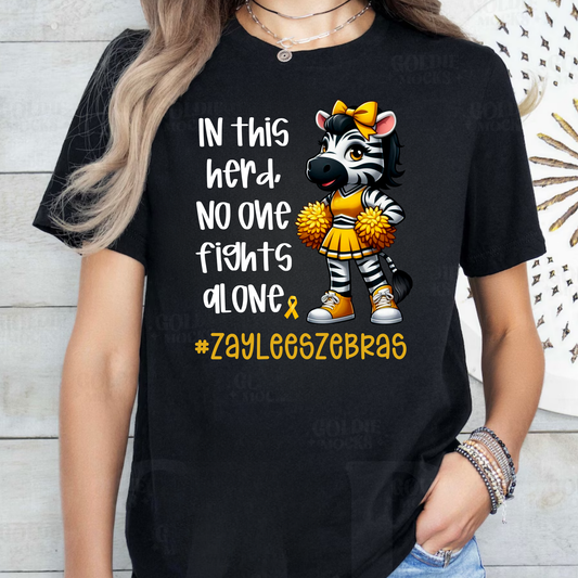 Zebra Cheer Tee