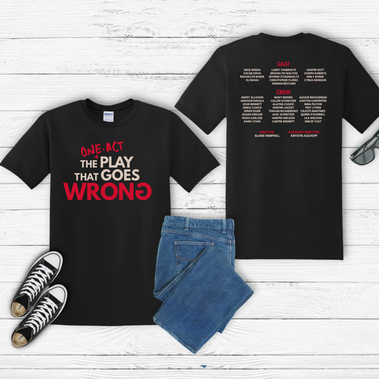 One Act Crew Tee (on Black)