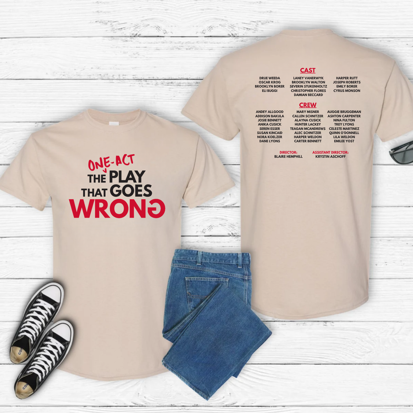 One Act Cast Tee (on Sand)