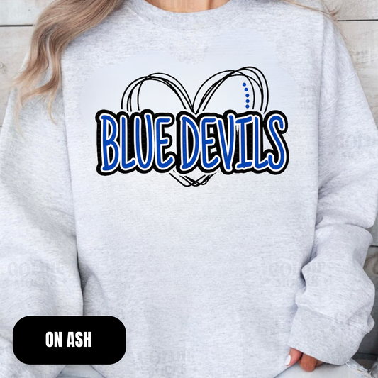 Blue Devils Heart