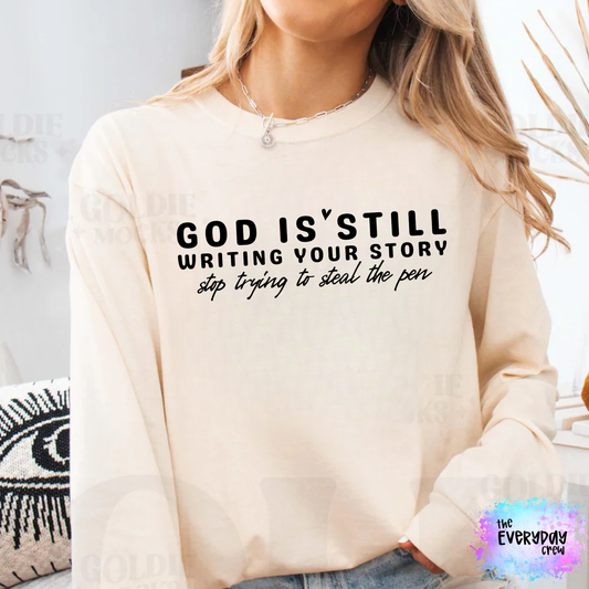 God is still writing